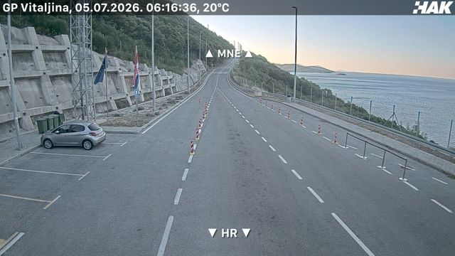 Live HAK camera at Kobila / Vitaljina border crossing