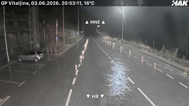 Live HAK camera at Kobila / Vitaljina border crossing