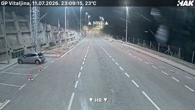Live HAK camera at Kobila / Vitaljina border crossing
