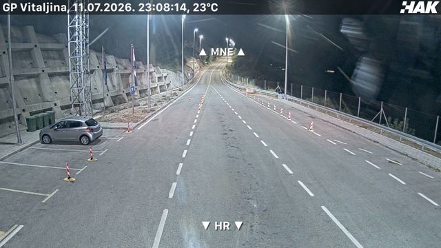 Live HAK camera at Kobila / Vitaljina border crossing