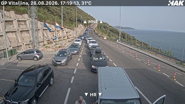 Live HAK camera at Kobila / Vitaljina border crossing