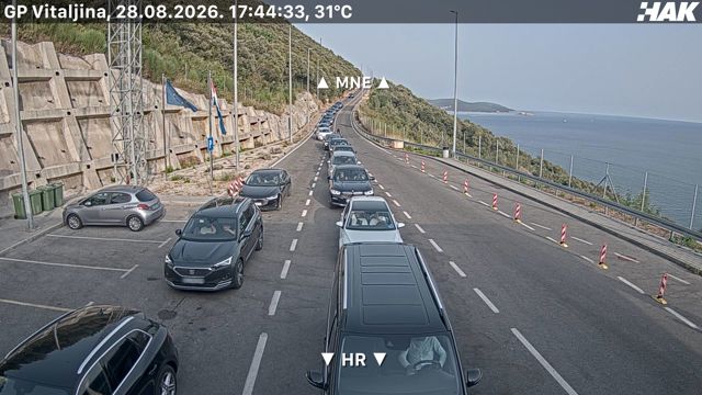 Live HAK camera at Kobila / Vitaljina border crossing