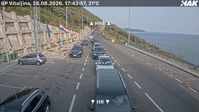 Live HAK camera at Kobila / Vitaljina border crossing