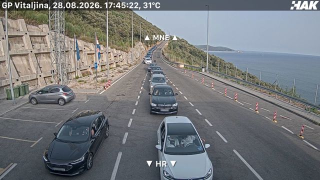 Live HAK camera at Kobila / Vitaljina border crossing