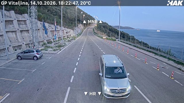 Live HAK camera at Kobila / Vitaljina border crossing