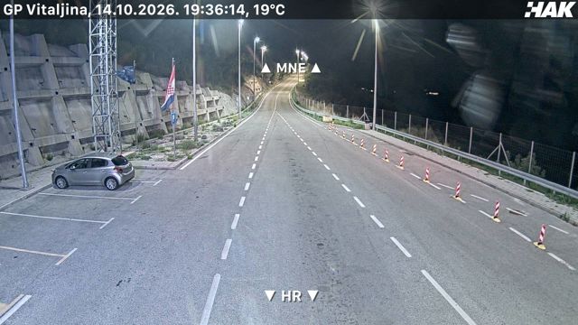Live HAK camera at Kobila / Vitaljina border crossing