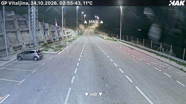 Live HAK camera at Kobila / Vitaljina border crossing