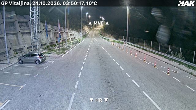 Live HAK camera at Kobila / Vitaljina border crossing